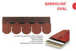 Onduline® - BARDOLINE® Oval: Rojo y negro . Dim: 1 x 0,34m
